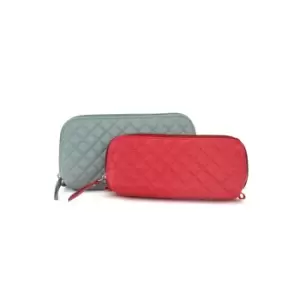 Eastern Counties Leather Alivia Cosmetic Case (Pack Of 2) (One size) (Cloud/Pink)