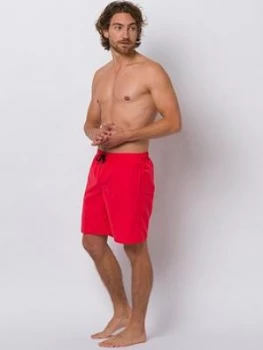 Animal Elasticated Swim Board Shorts - Red, Size XL, Men