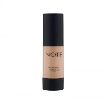 Note Cosmetics Detox and Protect Foundation 35ml (Various Shades) - 100 Cashmere Beige