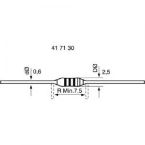Metal film resistor 0.82 Axial lead 0207 0.6 W 5