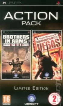 Action Pack Brothers in Arms D Day and Rainbow Six Vegas Limited PSP Game