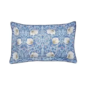 William Morris Pimpernel Oxford Pillowcase, Woad Blue