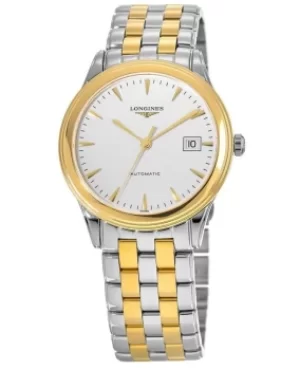 Longines Flagship Automatic White Dial Yellow Gold and Stainless Steel Unisex Watch L4.974.3.22.7 L4.974.3.22.7