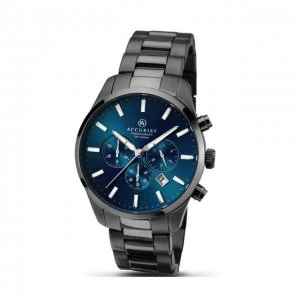 Accurist Blue And Black 'London' Chronograph Watch - 7137