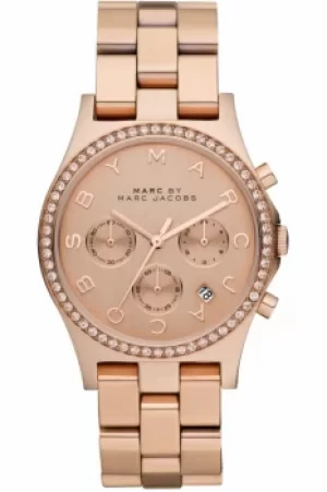 Ladies Marc Jacobs Henry Glitz Chronograph Watch MBM3118