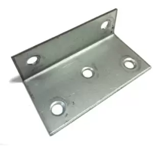 Angle Corner Bracket Metal Wide Zinc Plated Repair Brace Strong - Size 75x40x25x2mm - Pack of 1