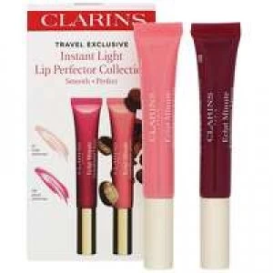 Clarins Gifts and Sets Natural Lip Perfector Duo 01 Rose Shimmer and 08 Plum Shimmer