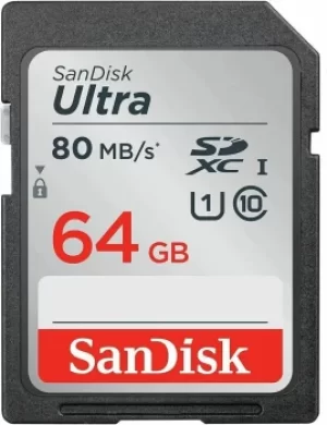SanDisk Ultra Lite SDXC 80MB/s Class 10 UHS-I 64GB