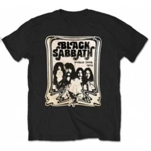 Black Sabbath World Tour 78 Cream T Shirt: Large