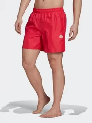 adidas Solid Swim Shorts, Pink, Size XL, Men