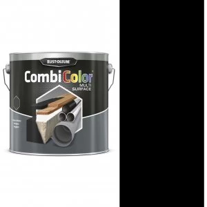 Rust Oleum CombiColor Multi Surface Paint Matt Black 2.5l