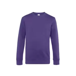 B&C Mens King Crew Neck Sweater (2XL) (Radiant Purple)