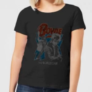 David Bowie 72 Tour Womens T-Shirt - Black - S
