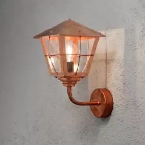 Konstsmide Fenix Outdoor Classic Lantern Wall Lamp Copper, IP23