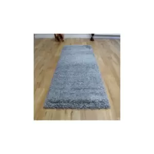 Homespace Direct - Twilight Grey 65x130cm Rug Carpet Large Rugs Thick Pile Soft Living Room Bedroom Easy Care - Grey