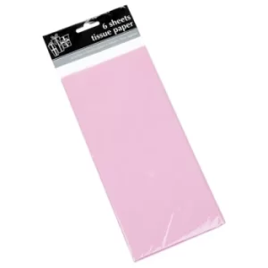 6 Sheet Tissue Paper Pink