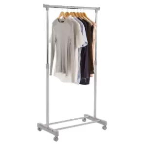 Premier Housewares Hanging Clothes Rail with Wheels - Grey/Chrome