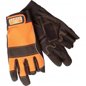 Bahco Carpenters Fingerless Work Gloves XL
