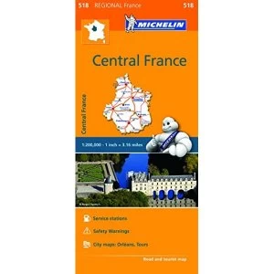 Centre - Michelin Regional Map 518 Map Sheet map 2016
