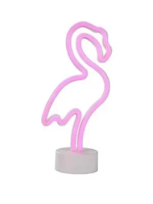 Glow Neon Flamingo Table Lamp