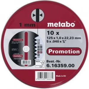 Metabo 616359000 Cutting disc (straight) 125mm 22.23mm 10 pc(s)