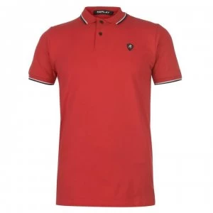 Replay R Logo Polo Shirt - Vintage Red