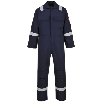 Portwest - BIZ5 - Navy Sz M Tall Bizweld Iona Flame Resistant Coverall