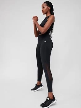 adidas Aeroknit Leggings - Black, Size L, Women