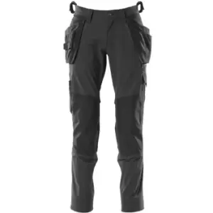 MASCOT ACCELERATE Ultimate Stretch Trousers with holster pockets Black - 38R - Black
