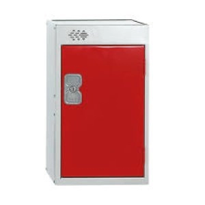 One Compartment Quarto Locker D450mm Red Door MC00083