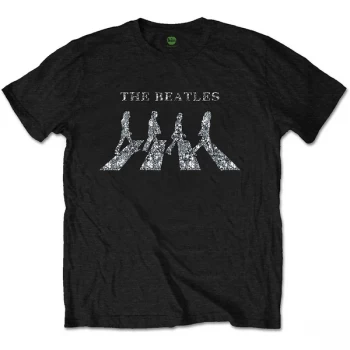 The Beatles - Crossing Mens Large T-Shirt - Black