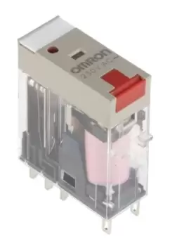 Omron, 230V ac Coil Non-Latching Relay DPDT, 5A Switching Current Plug In, G2R-2-SNI 230AC(S)