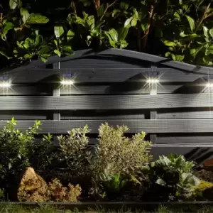 Smart Solar Wall, Fence and Post Light - 4 Pack
