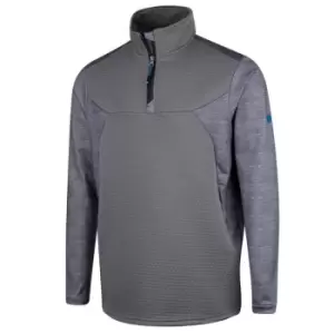 Island Green Mens Panelled Top Layer - Grey
