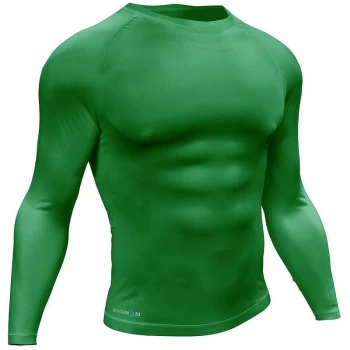 Precision - Essential Baselayer Long Sleeve Shirt Adult - Large 42-44' - Green