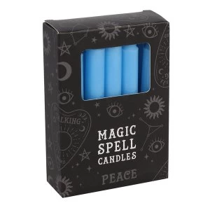 Light Blue Peace (Pack Of 12) Spell Candles