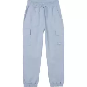 Calvin Klein Jeans Badge Cargo Jog Pants - Blue