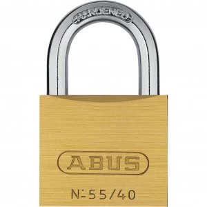 Abus 55 Series Basic Brass Padlock Keyed Alike 40mm Standard 5401