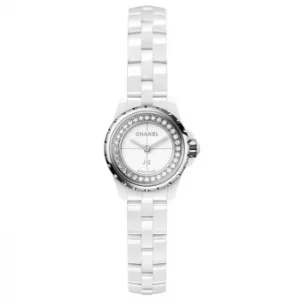Chanel Ladies J12Xs White Ceramic Diamond Bracelet Watch