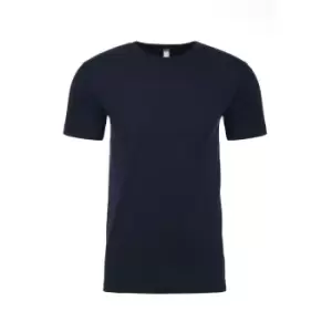 Next Level Adults Unisex Suede Feel Crew Neck T-Shirt (S) (Midnight Navy)