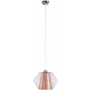 Keter Rodes Dome Pendant Ceiling Light Copper, 30cm, 1x E27