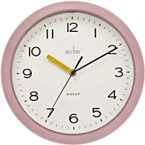 Acctim Clock 22850 29 x 29 x 6.8 x 29cm Dusty rose