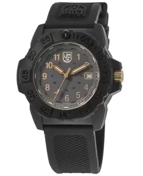 Luminox Navy Seal Military Dive Grey Dial Rubber Strap Mens Watch XS.3508.GOLD XS.3508.GOLD