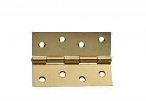 Wickes Butt Hinge - Brass 102mm Pack of 2