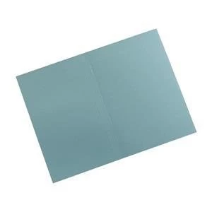 5 Star Foolscap Square Cut Folders Manilla 315gm2 Blue 1 x Pack of 100 Folders