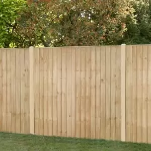 Forest Garden Pressure Treated Closeboard Fence Panel - 1830 x 1540mm - 6 x 5ft - Pack of 4
