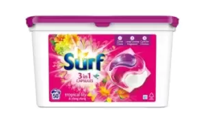 Surf Tropical Lily And Ylang Ylang Three in One Detergent Capsules: One