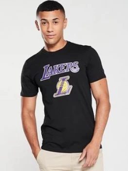 New Era NBA Los Angeles Lakers T-Shirt - Black Size M Men