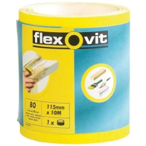 Flexovit 63642569921 High Performance Sanding Roll 115mm x 5m Fine...