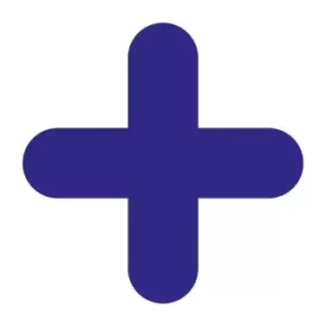 'X Symbol' Floor Signal, Blue, (300mm x 300mm), Pack of 10